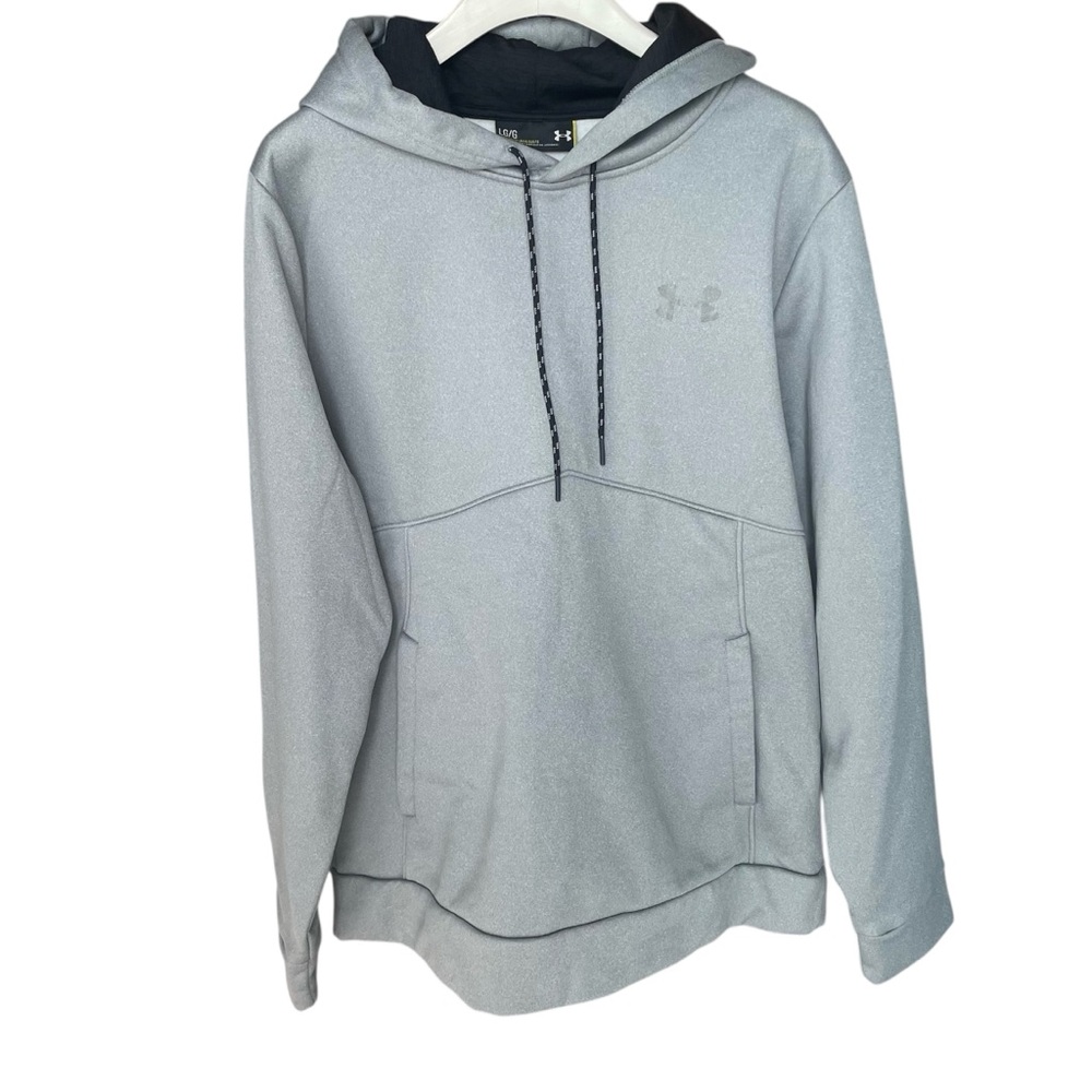 UNDER ARMOUR Men’s Silver Fleece Hoodie Size Large